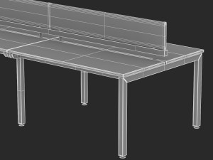 herman miller sense desk 3 3Dモデル