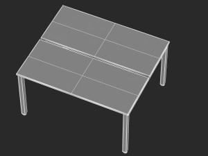 herman miller sense desk 2 Modelo 3D