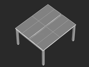herman miller sense desk 2 Modelo 3D