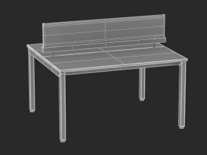 herman miller sense desk 1 3D-Modell