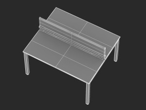 herman miller sense desk 1 3D-Modell