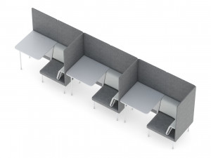 herman miller workstation public 9 Model 3D
