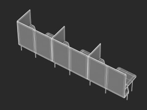 herman miller workstation public 9 Model 3D