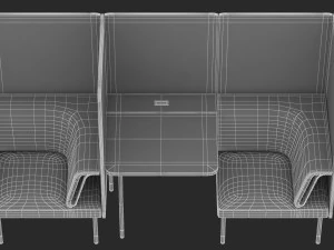 Esta&ccedil;&atilde;o de trabalho Herman Miller p&uacute;blica 9 Modelo 3D