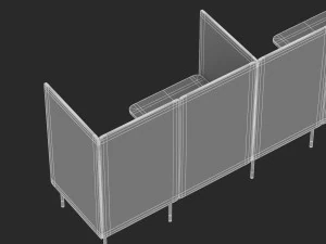 Esta&ccedil;&atilde;o de trabalho Herman Miller p&uacute;blica 9 Modelo 3D
