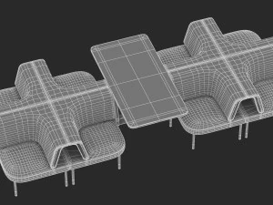 herman miller workstation public 8 3D Model