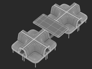 herman miller workstation public 8 3D Model