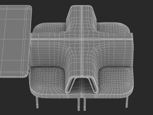 herman miller workstation public 8 3D Model