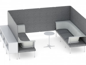 herman miller workstation public 7 model 3D 模型