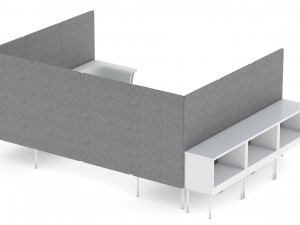 herman miller workstation public 7 model Model 3D
