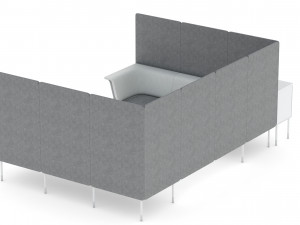 herman miller workstation public 7 model Model 3D
