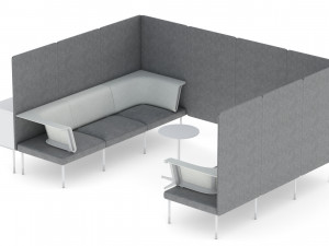 herman miller workstation public 7 model Model 3D