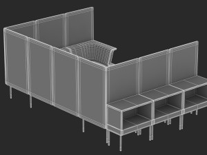 herman miller workstation public 7 model Model 3D