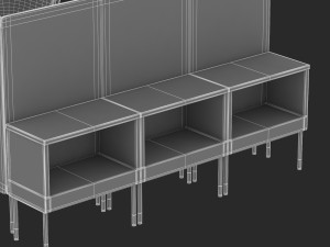 herman miller workstation public 7 model Model 3D