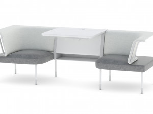 herman miller workstation public 6 3D 模型