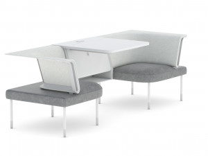 herman miller workstation public 6 3D Model