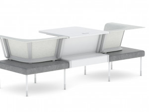 herman miller workstation public 6 3D Model