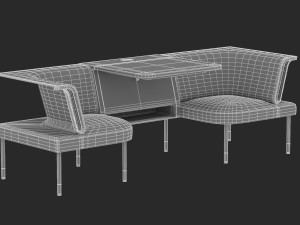 herman miller workstation public 6 3D Model
