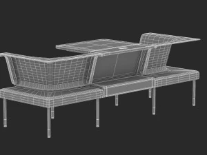 Esta&ccedil;&atilde;o de trabalho Herman Miller p&uacute;blica 6 Modelo 3D