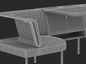 herman miller workstation public 6 3D Model
