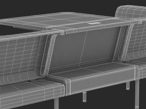 herman miller workstation public 6 3D Model
