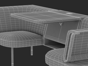 herman miller workstation public 6 3D Model