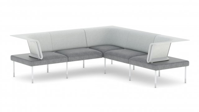 herman miller workstation public 4 3D Модель .c4d .max .obj .3ds .fbx .stl .blend 