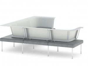 herman miller workstation public 4 3D Модель