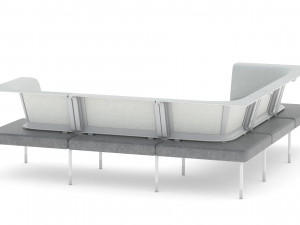 herman miller workstation public 4 3D Модель