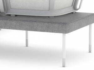 herman miller workstation public 4 3D Модель