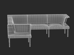 herman miller workstation public 4 3D Модель