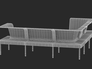 herman miller workstation public 4 3D Модель