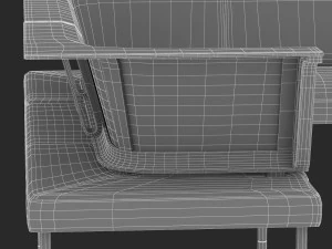 herman miller workstation public 4 3D Model