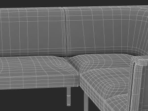 herman miller workstation public 4 3D Model