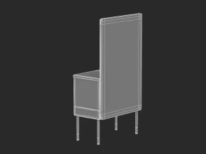herman miller workstation public 5 3D Model