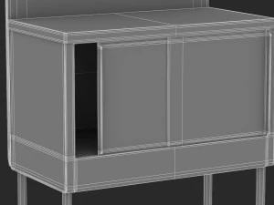 herman miller workstation public 5 3D Model