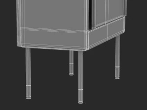 herman miller workstation public 5 3D Model
