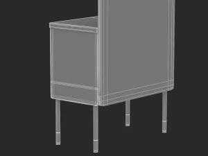 herman miller workstation public 5 3D Model