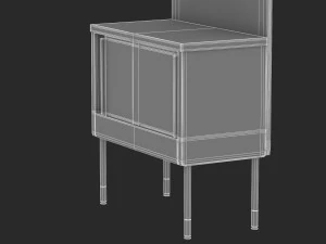herman miller workstation public 5 3D Model