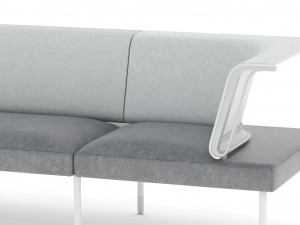herman miller workstation public 3 Modello 3D