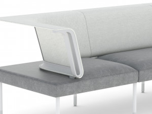 herman miller workstation public 3 Modello 3D