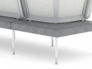 herman miller workstation public 3 Modello 3D