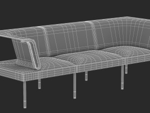 herman miller workstation public 3 Modello 3D