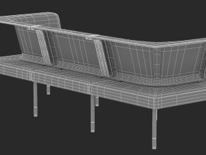 herman miller workstation public 3 Modello 3D