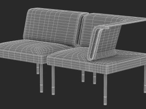 herman miller workstation public 2 3D Model