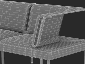 herman miller workstation public 2 3D Model