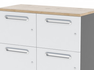 herman miller paragraph storage cabinet 14 3D मॉडल