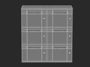 herman miller paragraph storage cabinet 14 3D Model