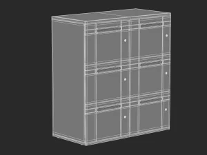 herman miller paragraph storage cabinet 14 3D Model