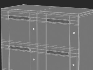 herman miller paragraph storage cabinet 14 3D मॉडल